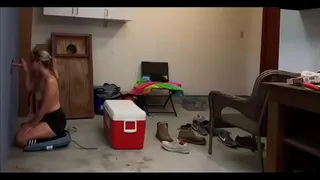 hotwife sucks first dick in garage