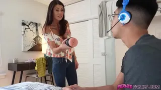 PervedFamily.com - Dayum! My stepmom found my anal masturbator and made me do a field test of ass hole testing, can you imagine?