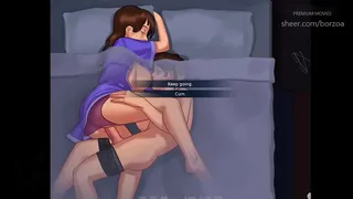 My horny stepmom with big tits D  can barely fit my giant 8 inch cock in. (Summertime Saga - Debbie - 4)
