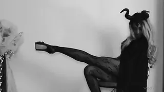 Horny Witch Fucks Herself With Cane Teaser