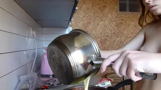 hot couple fucking in kitchen