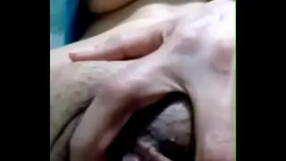My skinny girl masturbates