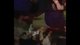 Clown Having Some Feet On His Face At Twiztid's "Mostasteless 2017" Concert On October 26th 2017