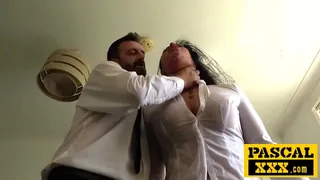 Noisy British Neighbour Gets Punished With Rough Fuck