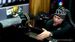 Ruan got really horny while Bibi Griffo bounces on his lap really hot - Pápum no Barraco Podcast!
