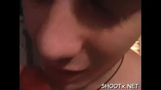 Cheerful bimbo Tanya blows before doggy