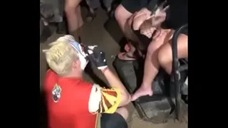 Clown Worshiping Feet At The 2018 Gathering Of The Juggalos – Clip # 2