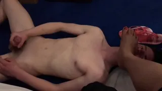 Young kinky slave likes to lick mistress precious feet