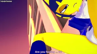Ankha footjob