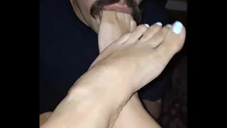 Latina columbian Footjob