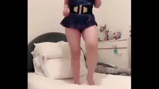 Asian dancer teaser for friends at Party