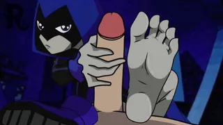 Raven footjob
