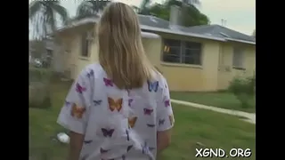 Ramming lewd girl's fur pie