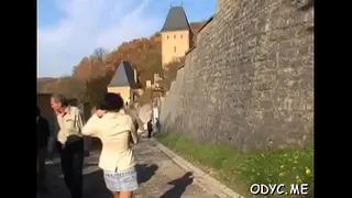 Sexy babe gives steamy tit fuck