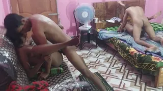 Uttaran20 -The bengali gets fucked in the foursome, of course. But not only the black girls gets fucked, but also the two guys fuck each other in the tight pussy during the villag foursome. The sluts and the guys enjoy fucking each other in the foursome