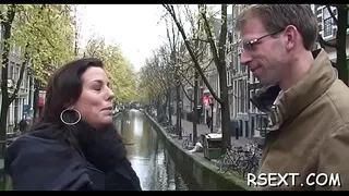 Fake tit playgirl gives head