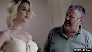 Big tits wife makes her husband watch how her stepson masturbates her pussy.The busty milf deepthroats his big cock and is tittyfucked before fucking