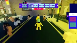 Spongebob and yellow among us go to an adventure in Roblox to get free bobux!