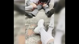 Student Girl Films When Her Friend Sucks Dick to Student Guy at College, They Fuck too!! VOL 1
