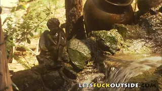 Let's Fuck Outside - Public Fuck on the Outside Patio