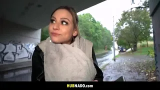 For the cash she sucked my cock, then let me fuck her shaved, wet pussy