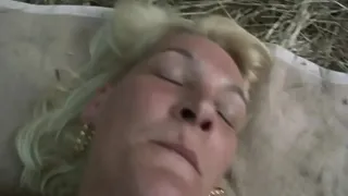 I fuck myself and squirt cum all over the hot hairy pussy of this super horny cougar with perfect small tits