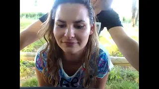 Public sex fuck in exhibition with beurette