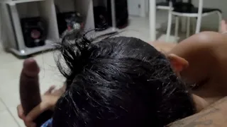 skinny girl asking to punch her pussy hard, condom broke, I almost came inside
