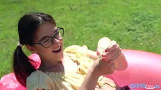 Geeky Teen Fucked Hard by Giant Cock