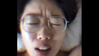 Hotwife with the best contrast glasses, loudly wants to be fucked hard and ejaculated in her mouth