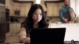 Asian teen had a Alpha Male roommate who was fucking a bunch of different girls
