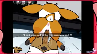 Aggressive Retsuko yiff cumshot