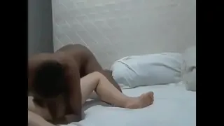 falling in the mouth on the hairy pussy of the married