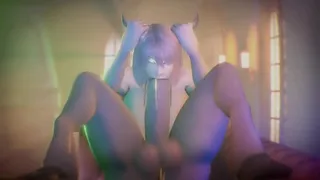 Sucking huge draenei futa