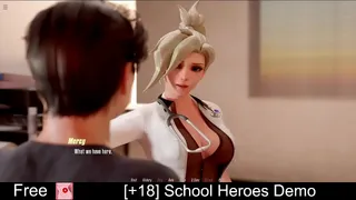 [ 18] School Heroes Demo (free game itchio) Adventure, Visual Novel