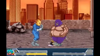 Pretty hentai woman in hentai ryona act with men in erotic hentai ryona game