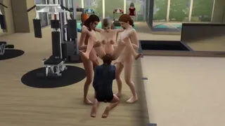 Gangbang instead of training in the gym