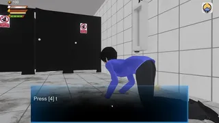 3d Game "Femdom University" Toilet humiliation