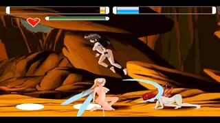 A Fairy princess fight against demon girl to protect her queendom