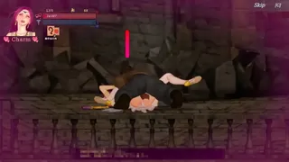 Pretty pink haired lady in G.hell2 porn hentai ryona game video