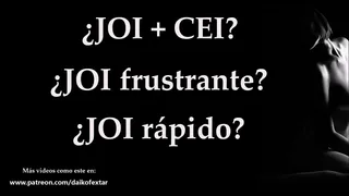 CEI, you decide how to masturbate in this game in Spanish. ASMR rolplay.