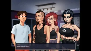 2D Porn Game, Summertime Saga ep 59 - I went to the Gothic Girl's house to play a video game