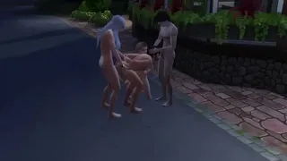 Gangbang on the street for everyone
