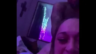 Woman creams on big black dick