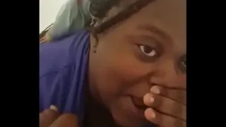 Black girl licks her favorite toy before masturbating