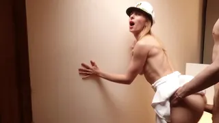 Anal sex with a beautiful milf on a cruise ship. Deep anal sex