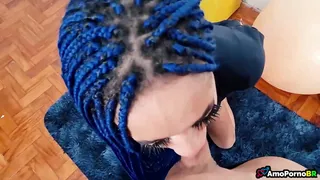 Innocent 18 year old student giving blowjob for the first time - AmoPornoBR