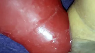 Huge dildo in me