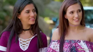 Couple Massaging Turned Lesbian 3some