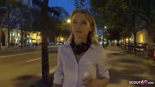 GERMAN SCOUT - SKINNY YOUNG GIRL TALK TO FUCK AT REAL STREET CASTING FOR CASH